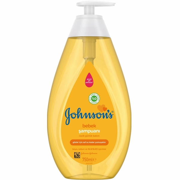 شامپو بچه جانسون اصل طلایی جانسون ببک 750 میل | Johnson's (Baby) bebek Kids Shampoo original 750ml